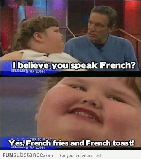 She speaks french