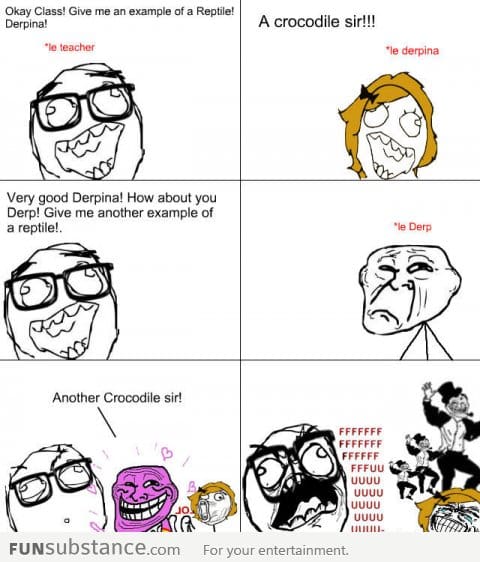 Trolling the teacher in class