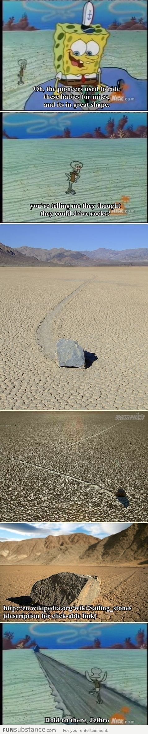 Spongebob's Sailing Stones Actually Exists!