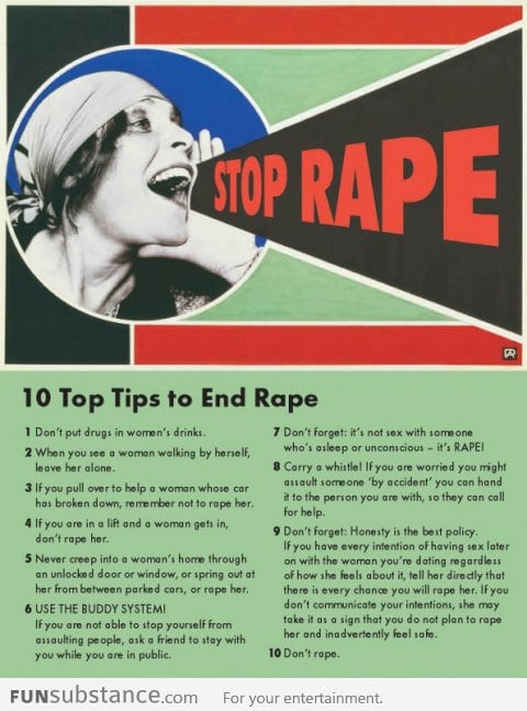 Top 10 Tips to End Rape