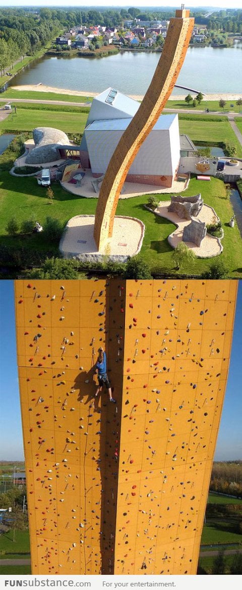 Now this is a climbing wall