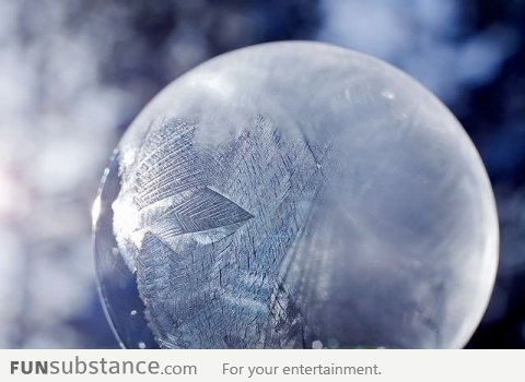 Bubble Made of Ice