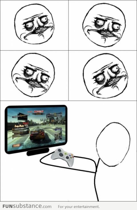 When I play racing games