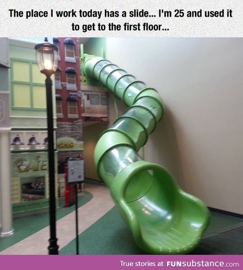 Never too old for a slide