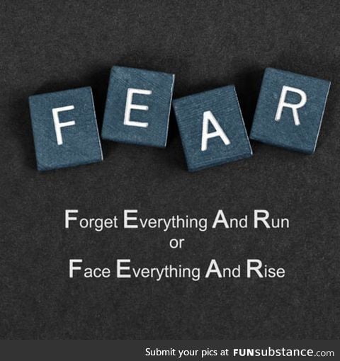 The meaning of fear is not the same for everyone