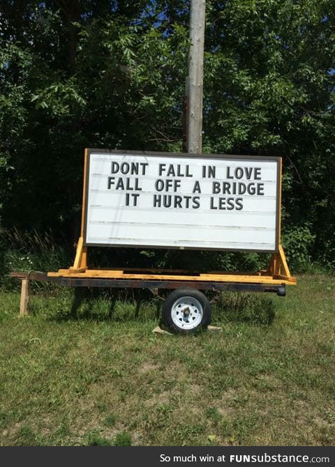 Never fall in love