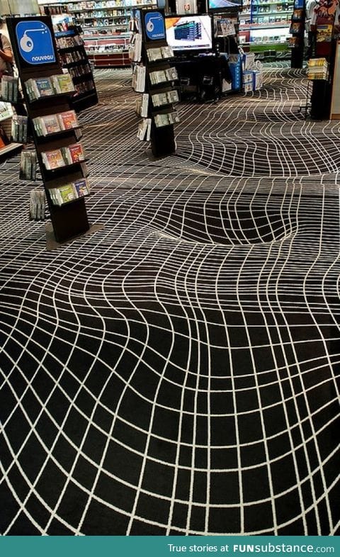 The carpet at FNAC La Défense, Paris