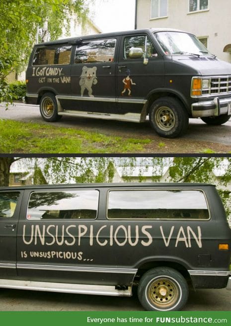 Unsuspicious van