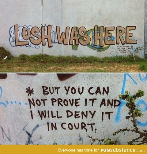 Lawyered up graffiti