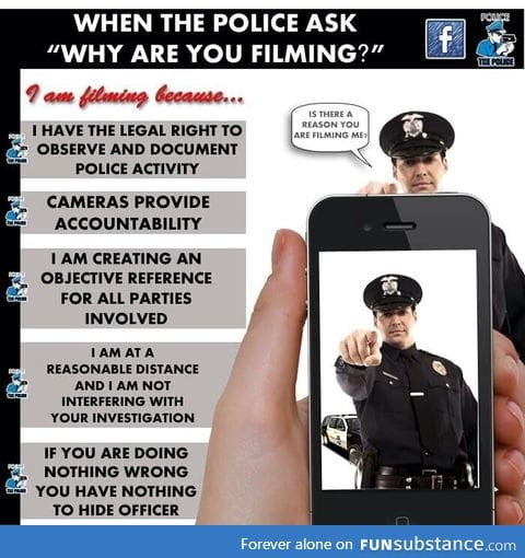 When the police ask you why you are filming