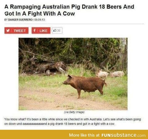 This only happens in australia