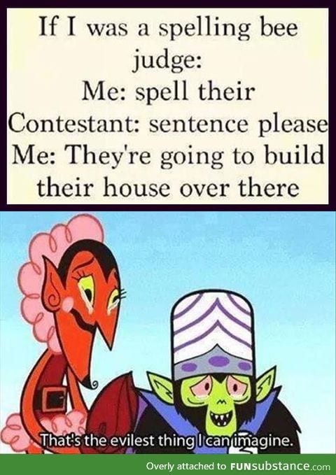 Evil spelling bee