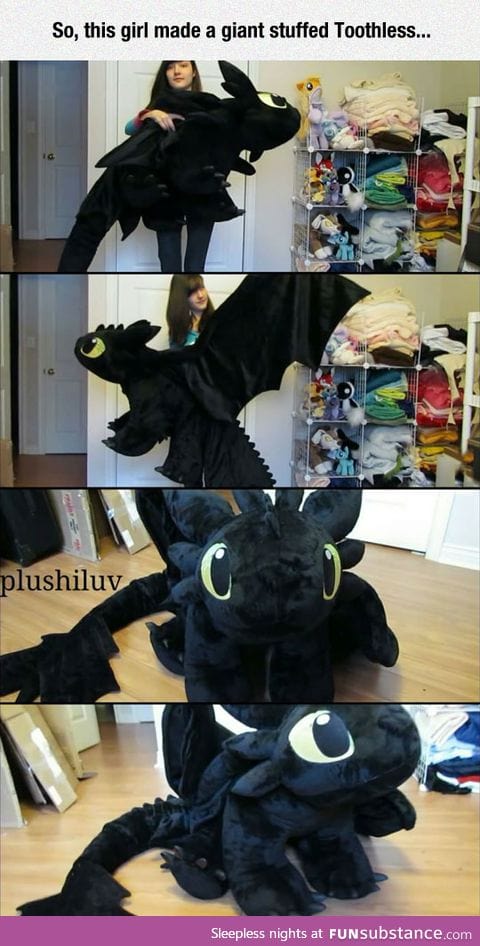 Stuffed toothless