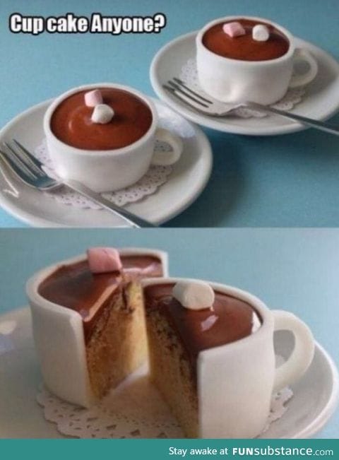 Literally a cup cake