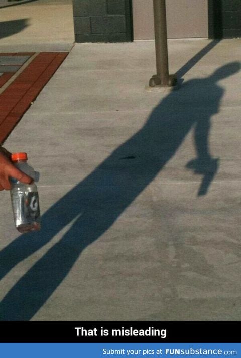 Misleading shadow