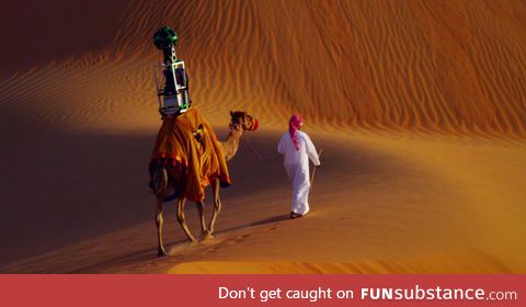 Google Streetview on a Camel (Yes, it's real)