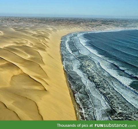 Where the namib desert meets the atlantic ocean