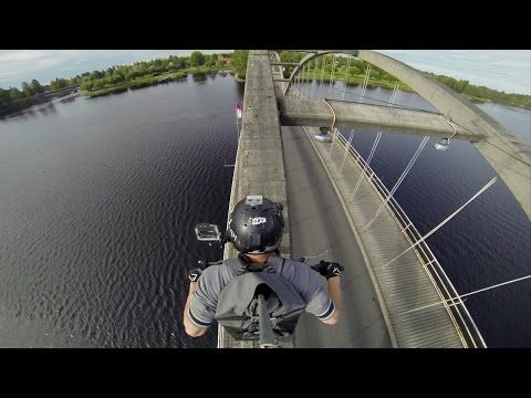 Definitely the most epic way to cross a bridge!