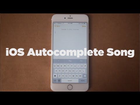 Someone Used iOS 8's Autocomplete To Write A Song