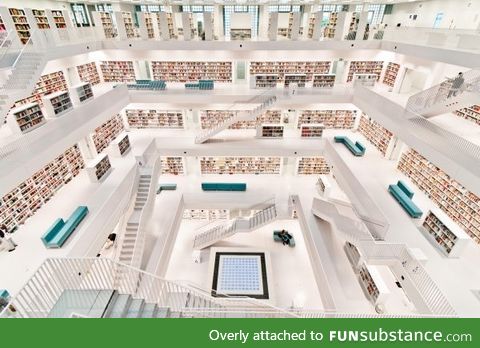 Public Library in Stuttgart, Germany