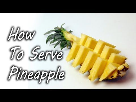 New way to cut pineapples