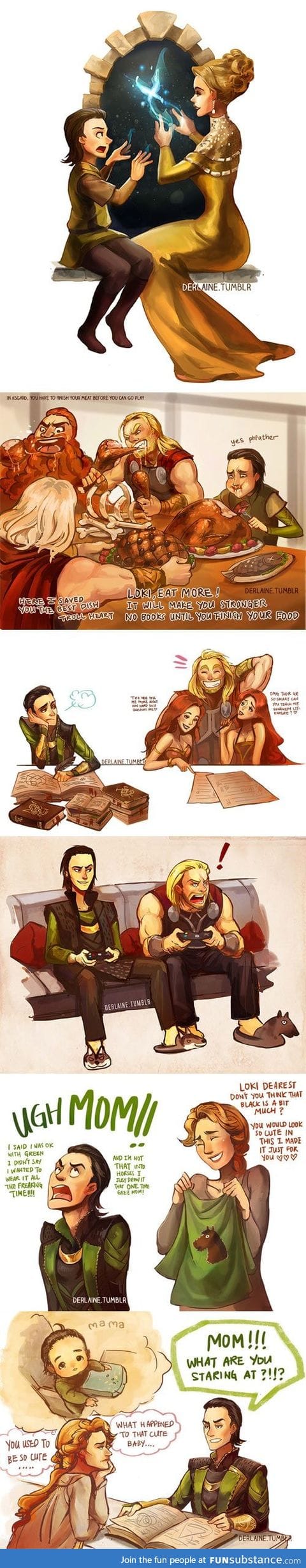 Loki's childhood.