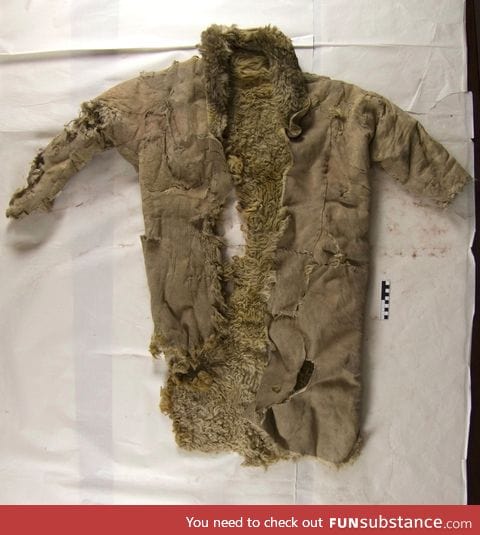 2,600 Year Old Fur-lined Leather Coat