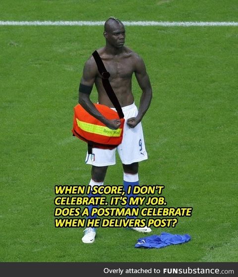 With Balotelli back in the UK, it's time to remember his best quote
