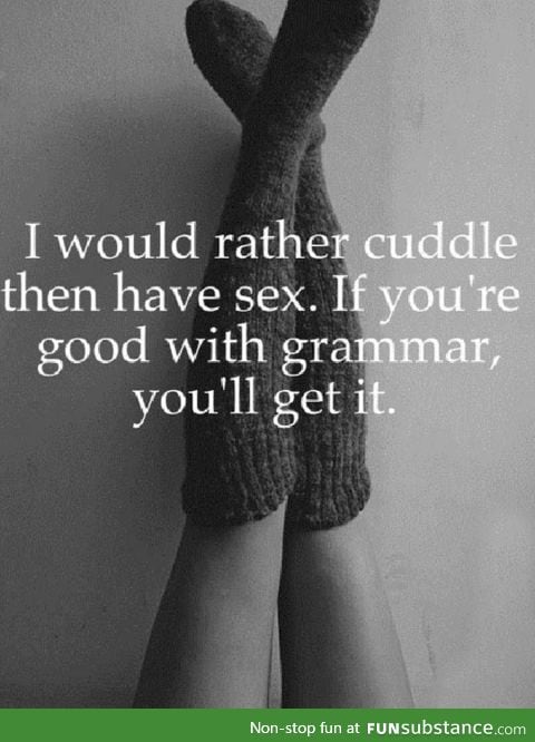 If you're good with grammar