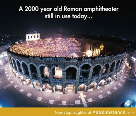 Located in verona arena, italy