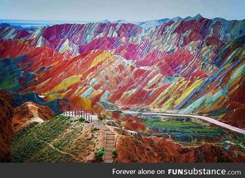The Rainbow Mountains are China's secret geological wonder