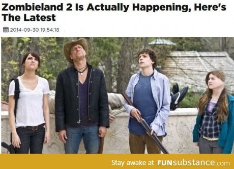 Zombieland 2 confirmed! A Halloween miracle!