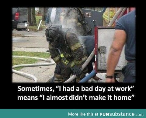 Firefighters at work