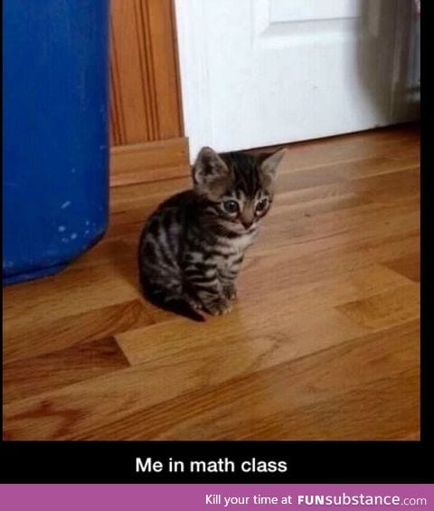 Me in math class...