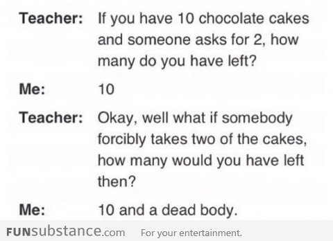 Don't touch my chocolate...