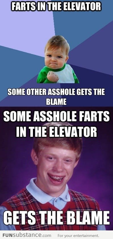 Farting in elevators