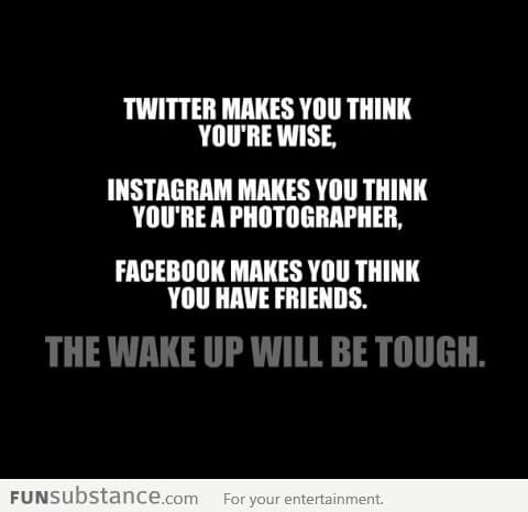 What social networks make you think