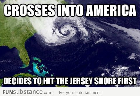 Hurricane Sandy doesn't like Jersey Shore