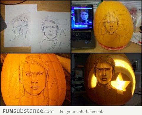 Captain America Pumpkin