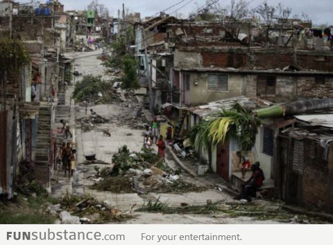 Sandy in Cuba. I guess the US is more important