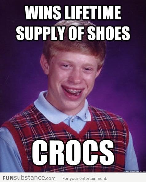 Bad Luck Brian wins lifetime supply of shoes