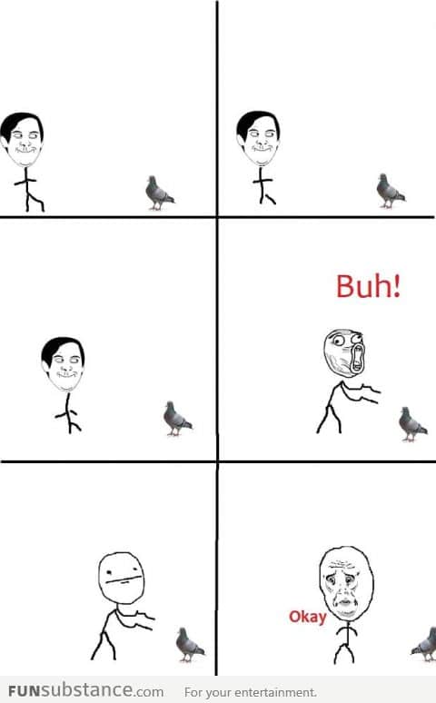 Pigeon makes me look like an idiot