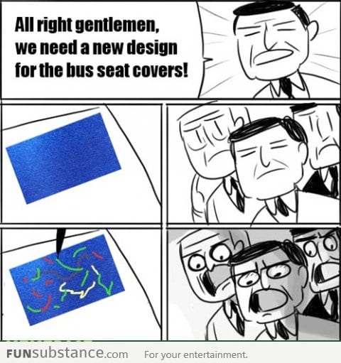 New bus seat design