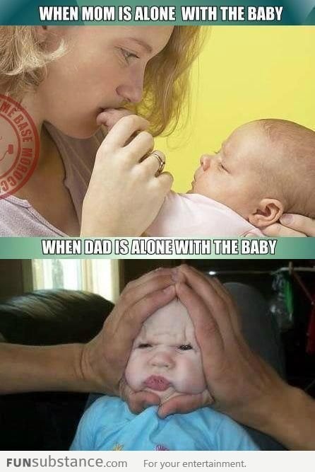Moms Vs Dads With Babies