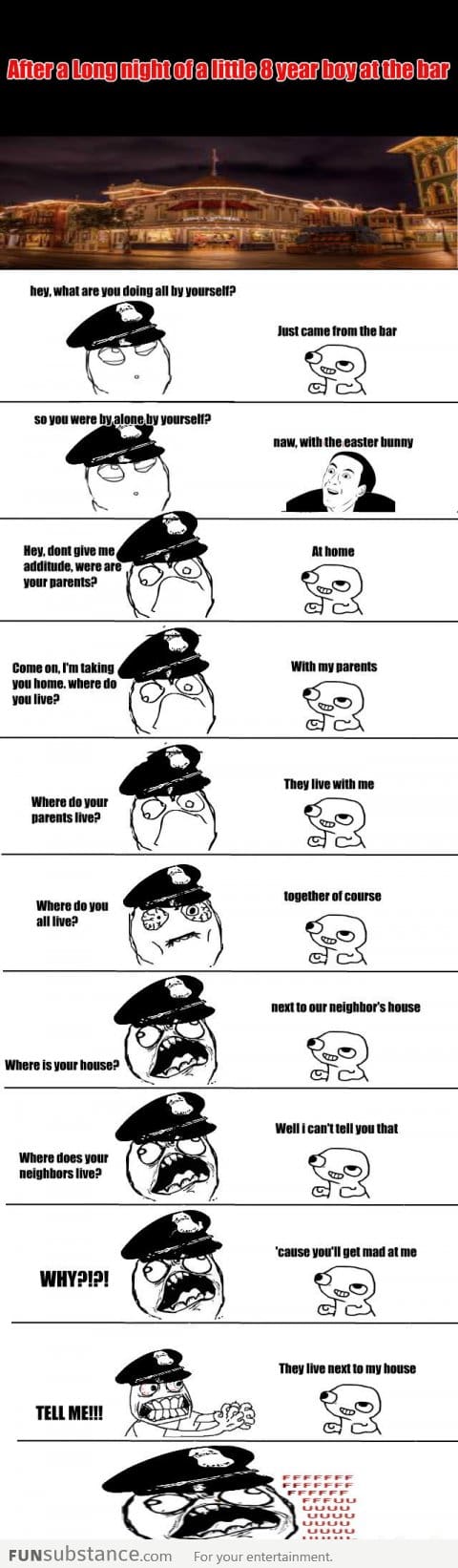 Trolling the cop