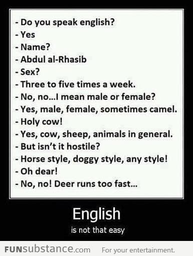 English is tough