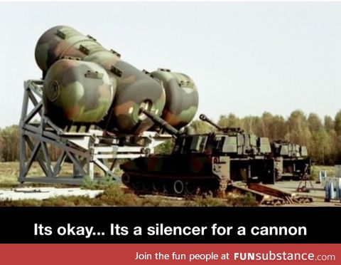 Silencer for a canon