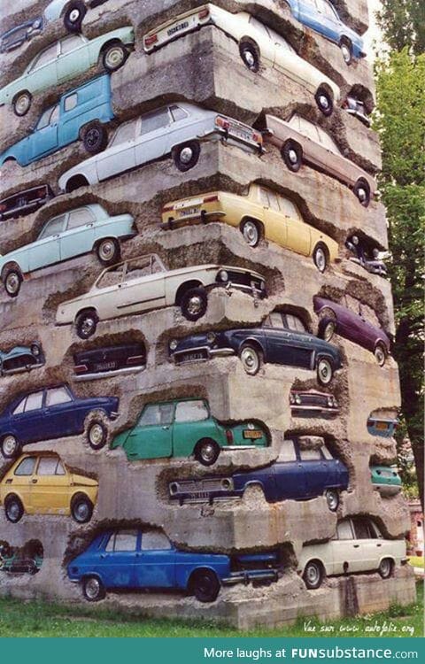 Amazing art with cars and cement