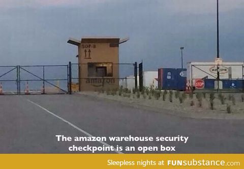 Cool Amazon security checkpoint