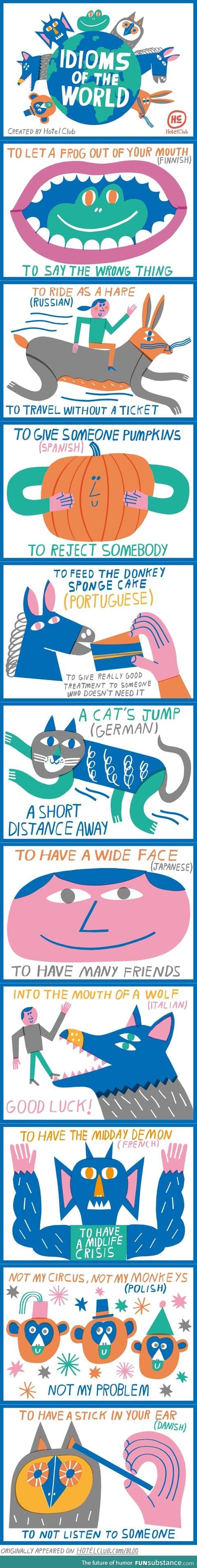 Idioms of the world.